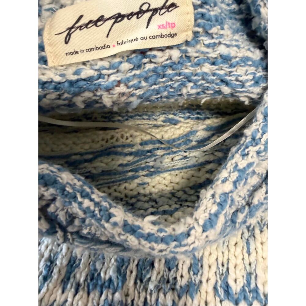 New Free People Dani Pattern Sweater Size XS - Picture 10 of 11